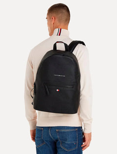 Mochila Tommy Hilfiger Essential PU Backpack Preta