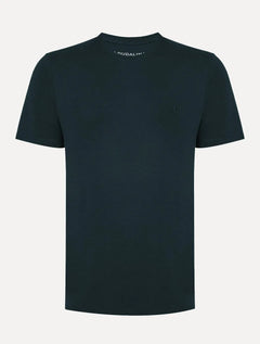 Kit Camisetas Dudalina Malha Vinho Listrado e Azul Marinho