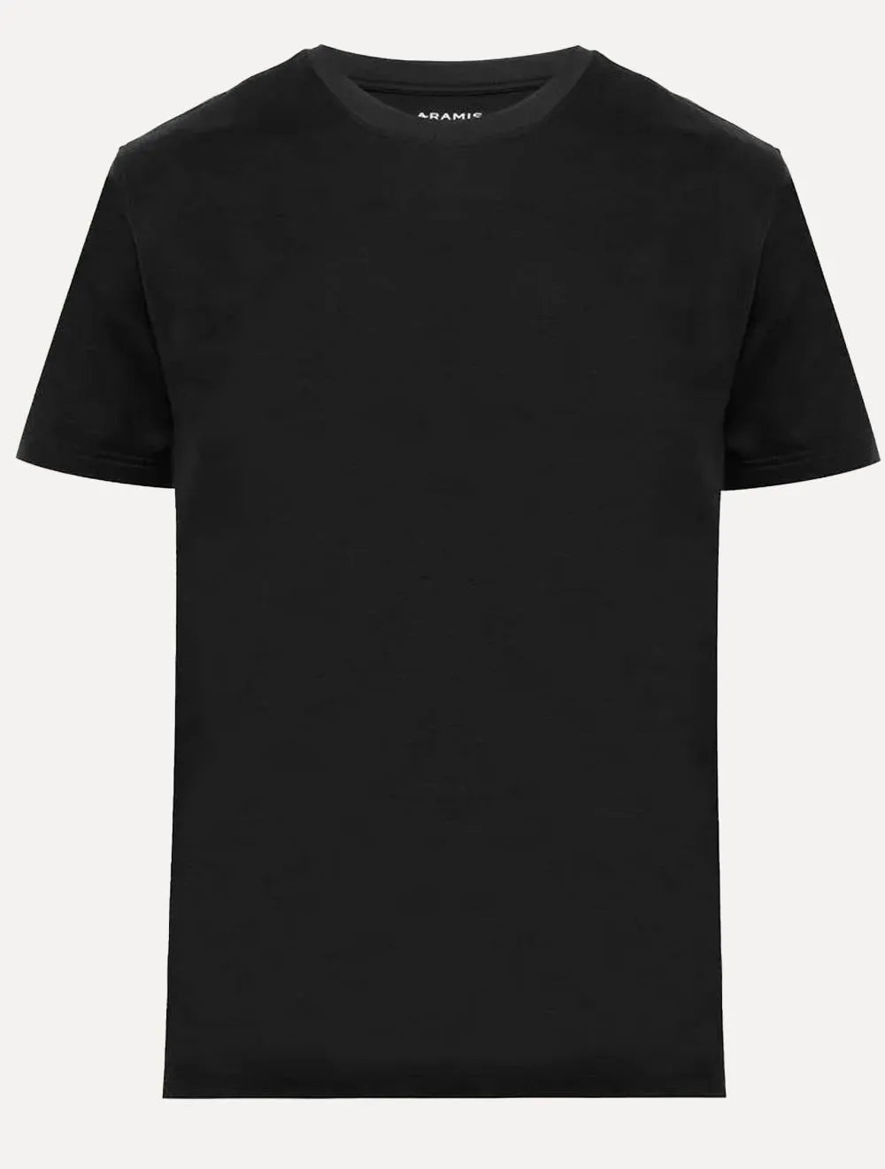 Camiseta Aramis Masculina Basic Lisa Mono Liquid Cotton Preta