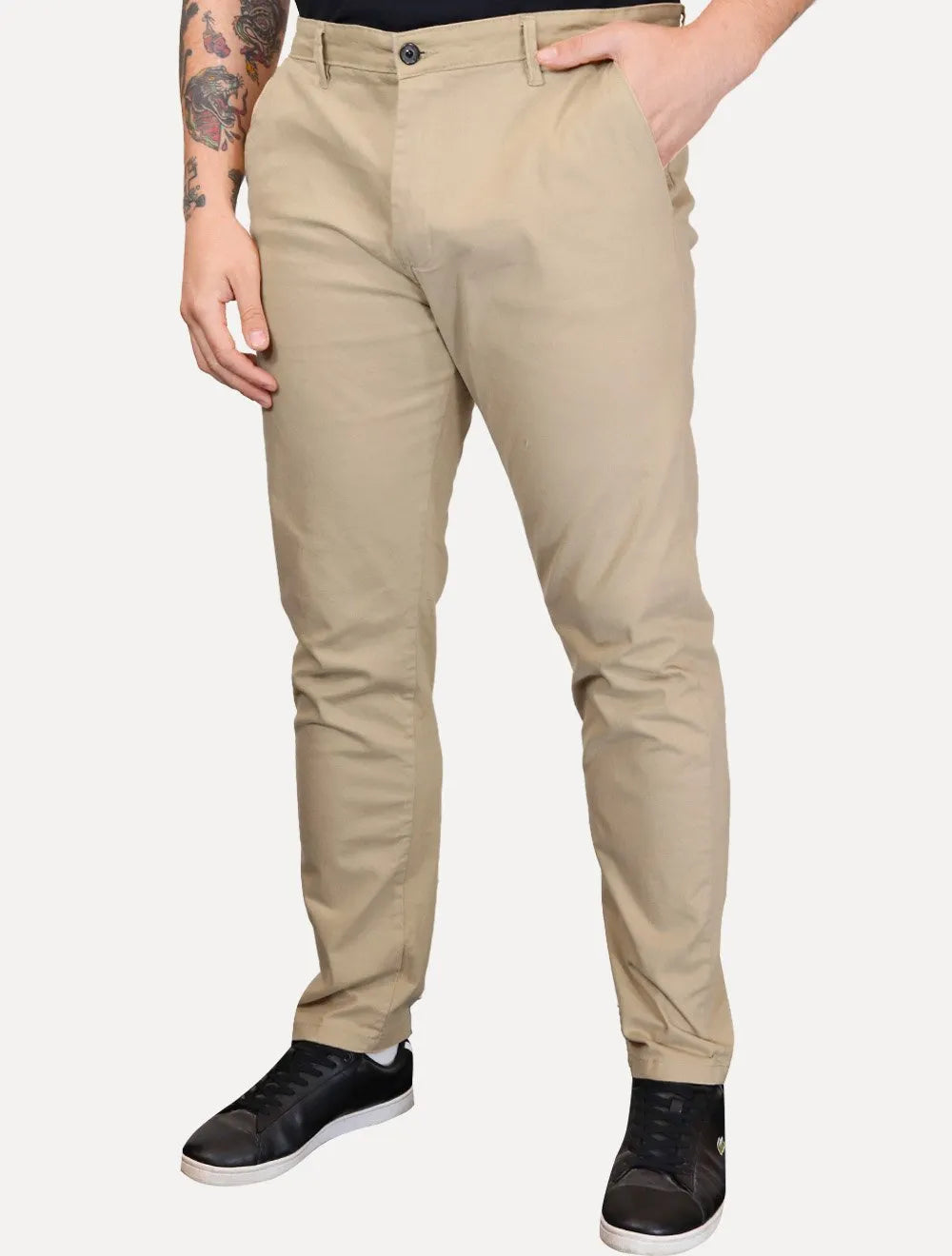 Calça Tommy Hilfiger Masculina de Sarja Brooklyn Marrom Claro