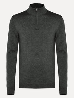 Blusa Aramis Masculina Tricot Gola Alta Half Zip Surton Grafite