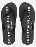 Chinelo Tommy Hilfiger Masculino Rubber Strip Simon 34R Cinza/Preto