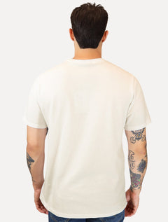 Camiseta Dudalina Masculina Textura Mono Logo Cáqui Claro