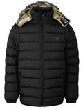 Jaqueta New Era Masculina Hoodie Puffer Neutral Wild Preta