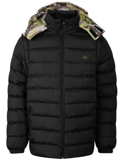 Jaqueta New Era Masculina Hoodie Puffer Neutral Wild Preta