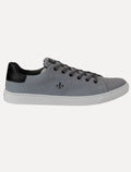 Tênis Dudalina Masculino SL Lona Mistral Napa Logo Chumbo