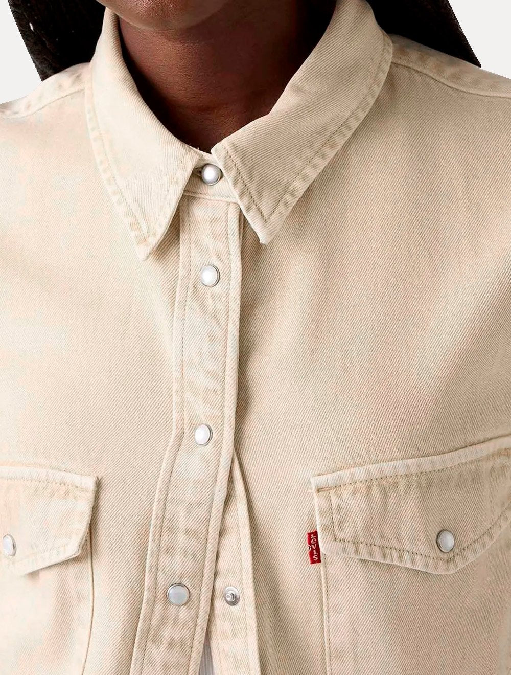 Camisa Levis Feminina Jeans Classic Western Areia