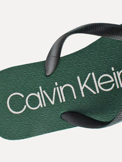 Chinelo Calvin Klein Jeans Swin Contrast Logo Re Issue Verde