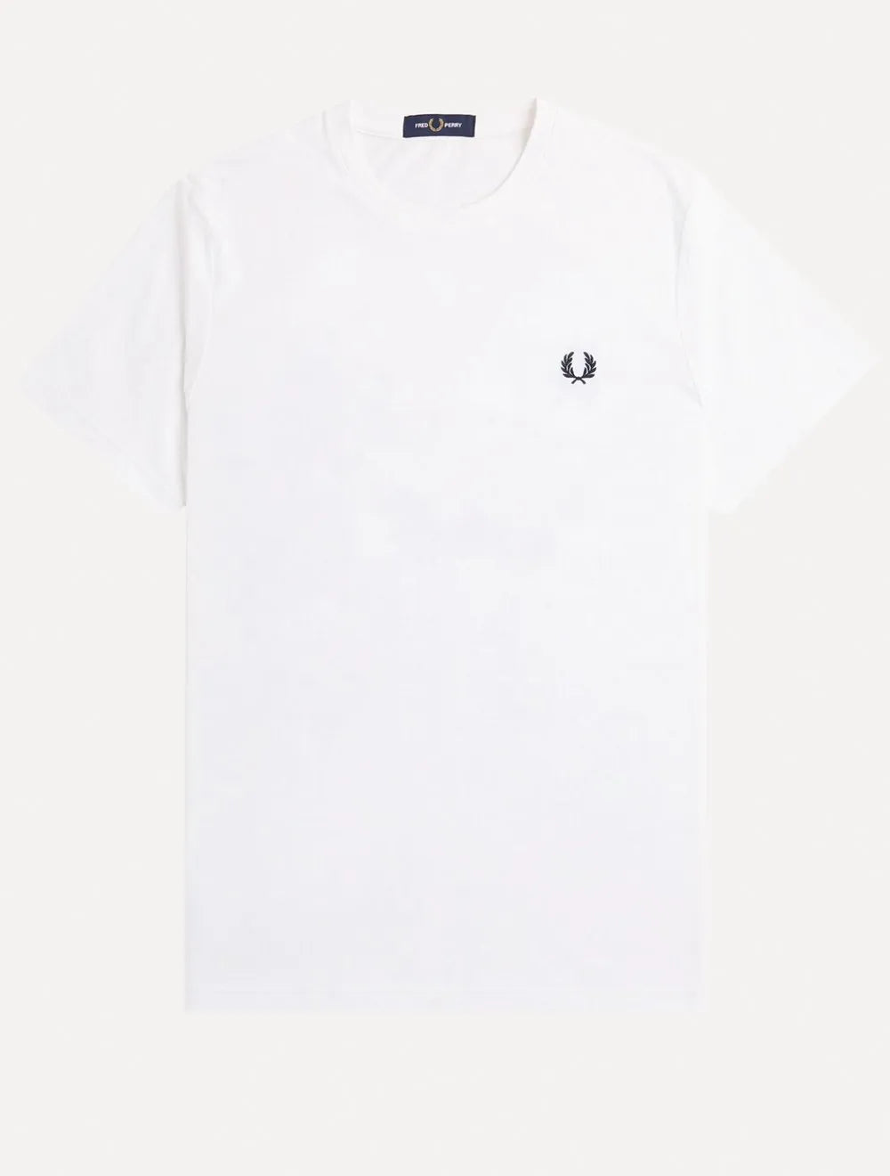 Camiseta Fred Perry Masculina Regular Back Graphic Laurel Branca