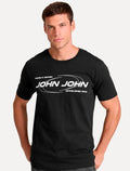 Camiseta John John Masculina Regular Fit Standout Preta