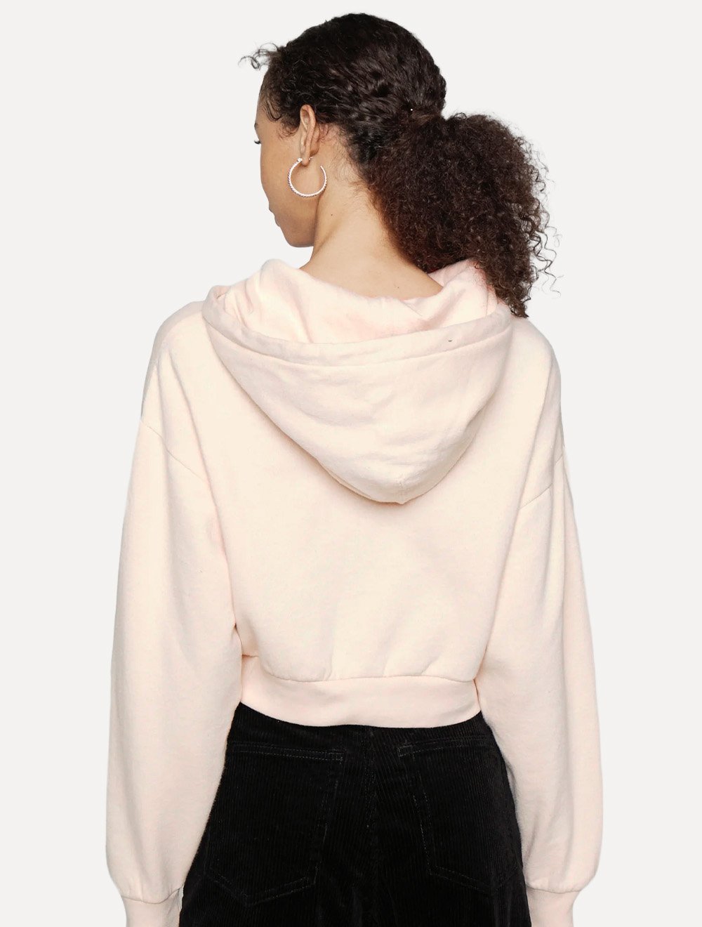 Moletom Levis Feminino Cropped Media Hoodie Salmão
