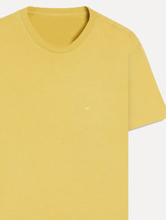 Camiseta Ellus Masculina Cotton Fine Classic Logo Mostarda