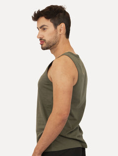 Regata Ellus Masculina Cotton Fine Classic Logo Verde Militar