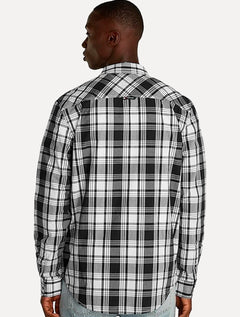 Camisa Tommy Jeans Masculina Regular Poplin Xadrez Check Preta