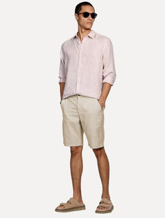Bermuda Aramis Masculina Chino Soft Color Pinpoint Cáqui Mescla
