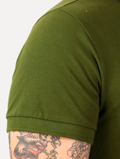 Polo Colcci Masculina Piquet Green Logo Verde Escuro