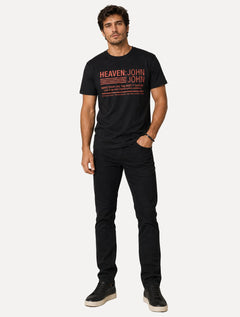 Camiseta John John Masculina Regular Fit Live It Preto