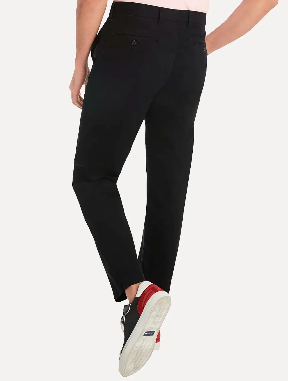 Calça Tommy Hilfiger Masculina Custom Fit THFlex Chino Stretch Preta