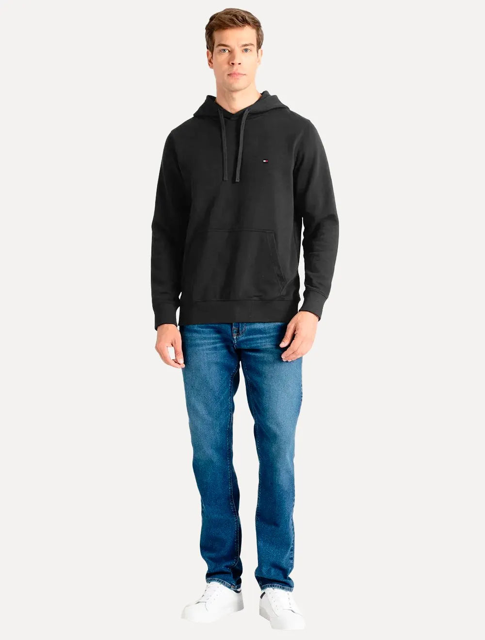 Moletom Tommy Hilfiger Masculino Essential Terry Hoody Preto