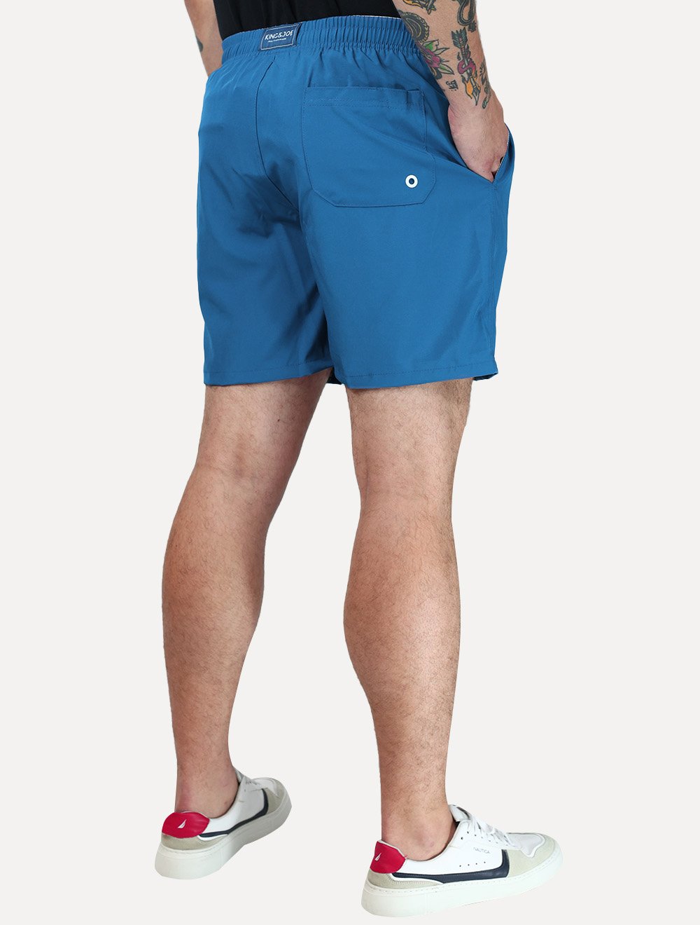 Short King & Joe Masculina Nylon Flex Colors Azul