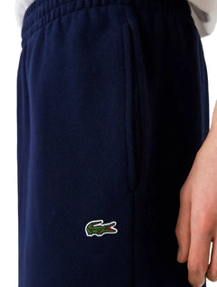 Bermuda Lacoste Moletom Masculina Croco Logo 1927 Azul Marinho