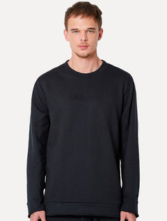 Moletom John John Masculino Black Embossed Logo Preto