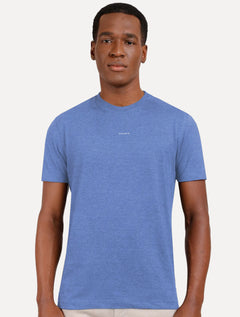 Camiseta Aramis Masculina Estampa Costas Barcode Azul Royal Mescla