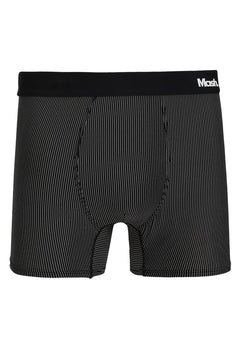Cueca Mash Boxer Microfibra Risca de Giz Preta