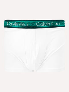 Cueca Calvin Klein Trunk Modal Green Stripe Branca C10.12 BR00 1UN