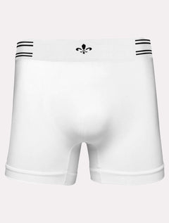 Cueca Dudalina Boxer Seamless Logo Stripes Branca 1UN