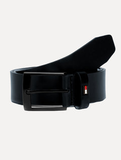 Cinto Tommy Hilfiger Masculino Couro Adan Leather Azul Marinho