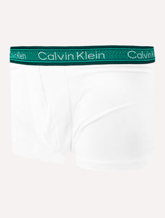 Cueca Calvin Klein Trunk Modal Green Stripe Branca C10.12 BR00 1UN