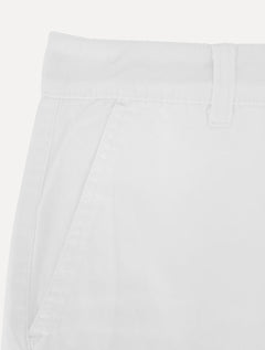 Bermuda Aramis Masculina Sarja Chino Cós Chambray Branca
