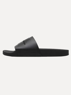 Chinelo Calvin Klein Jeans Slide Logo Issue Preto