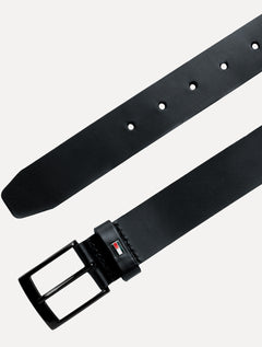 Cinto Tommy Hilfiger Masculino Couro Adan Leather Azul Marinho