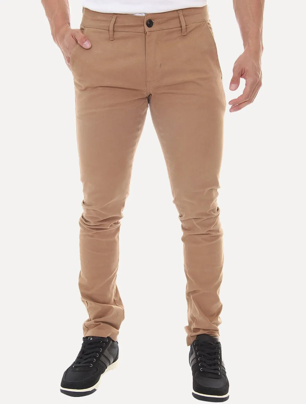 Calça Tommy Hilfiger Masculina de Sarja Brooklyn Caqui