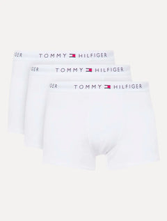 Cueca Tommy Hilfiger Cotton Stretch Trunk Branca Pack 3UN