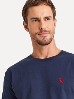 Camiseta Reserva Masculina Red Woodpecker Silk Azul Marinho