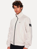Jaqueta Calvin Klein Jeans Bomber Recycled Polyester Zip Up Off-White
