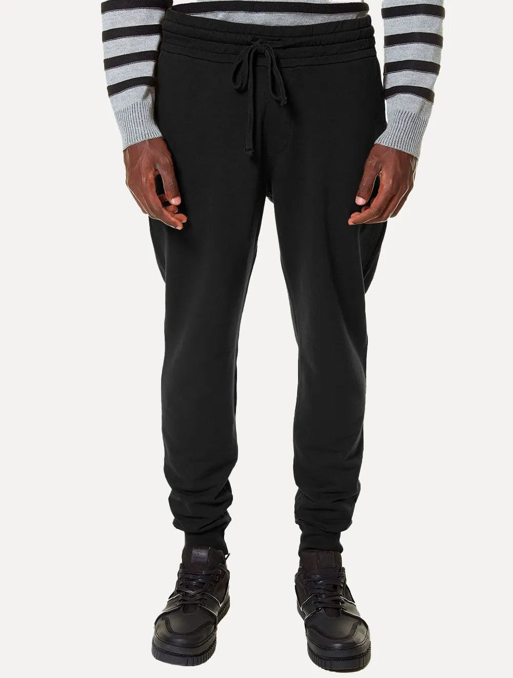 Calça John John Masculina Moletom Patch Preta