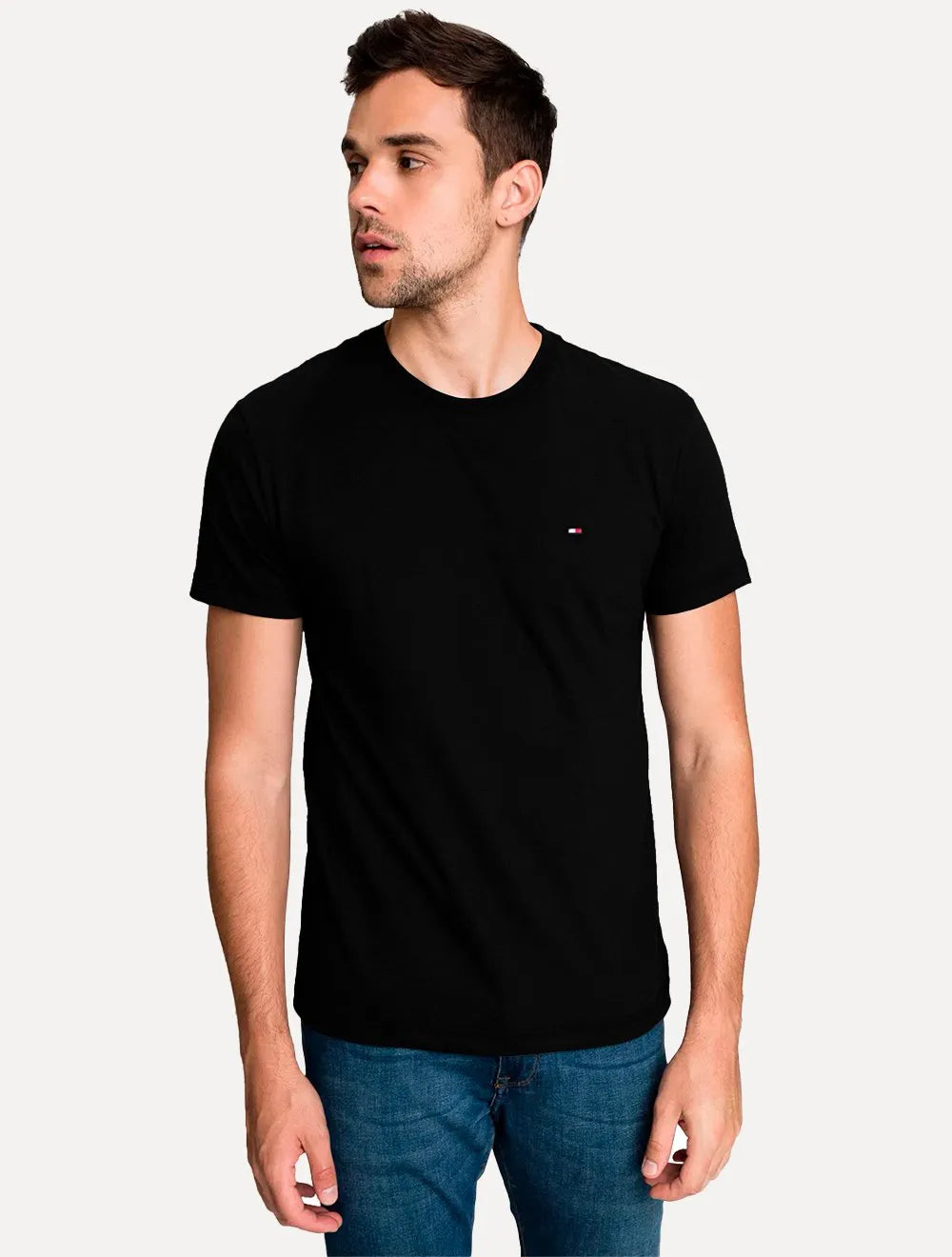 Camiseta Tommy Hilfiger Masculina Essential Tee Preta