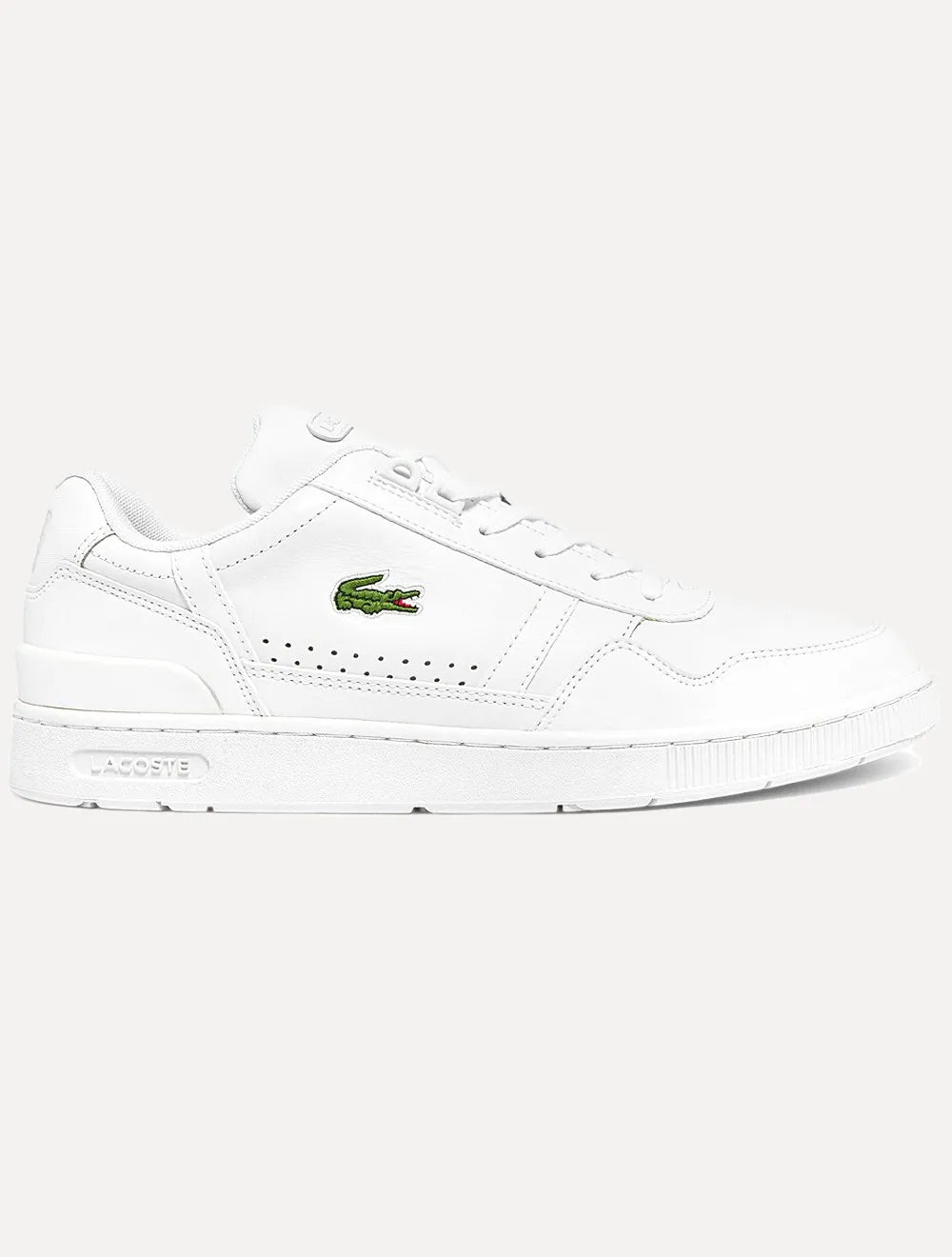 Tênis Lacoste Masculino Couro T-Clip Branco