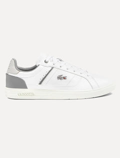 Tênis Lacoste Masculino Europa Pro Wht/Gry Cinza/Branco