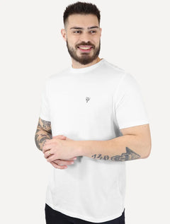 Camiseta Calvin Klein Jeans Masculina Black Omega Logo Branca