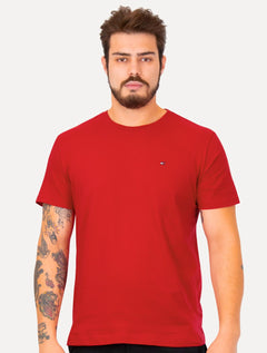 Camiseta Tommy Hilfiger Masculina Essential Cotton Vermelha