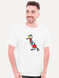 Camiseta Reserva Masculina Modernist Woodpecker Branca