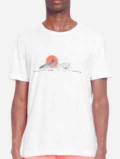 Camiseta Osklen Masculina Rough Morro 2 Irmãos Branca