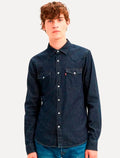 Camisa Levis Masculina Jeans Classic Western Standard Escura