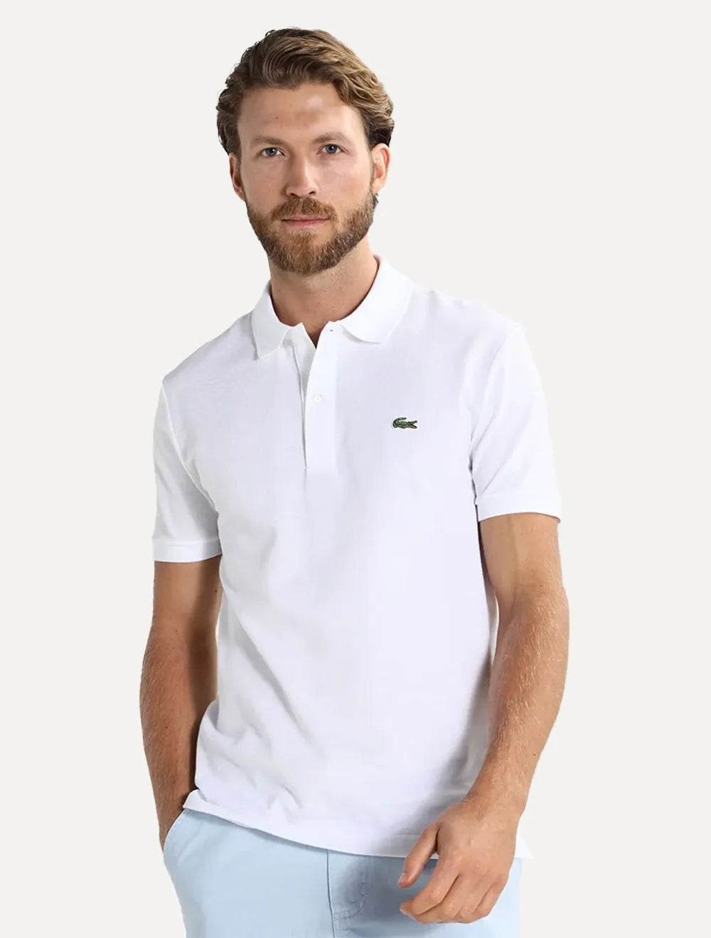 Polo Lacoste Masculina L.12.12 Branca