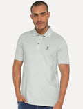 Polo Calvin Klein Jeans Masculina Piquet Regular Dark Re Issue Cinza